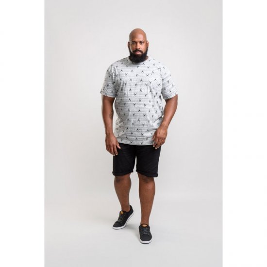 D555 Dario T-shirt Grey - T-skjorter - Store T-skjorter - 2XL-14XL