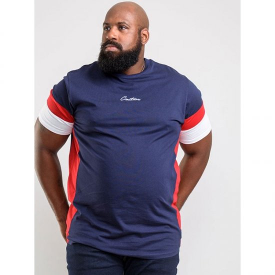 D555 Baker T-shirt Navy - T-skjorter - Store T-skjorter - 2XL-14XL
