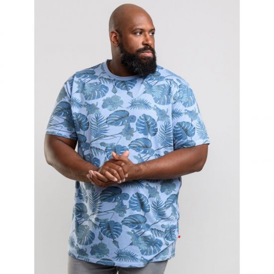 D555 Seymour T-shirt Blue - T-skjorter - Store T-skjorter - 2XL-14XL