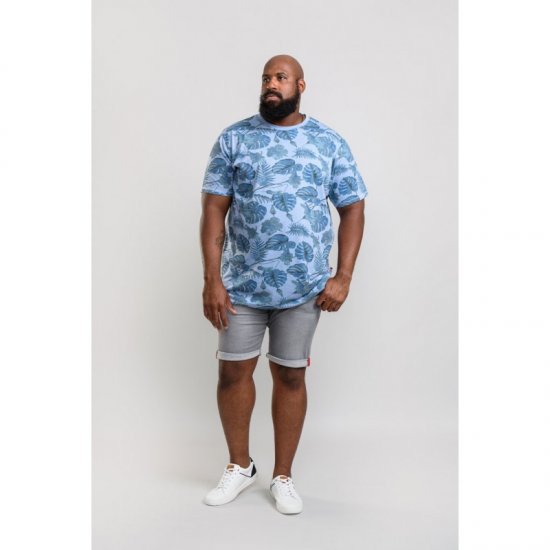 D555 Seymour T-shirt Blue - T-skjorter - Store T-skjorter - 2XL-14XL