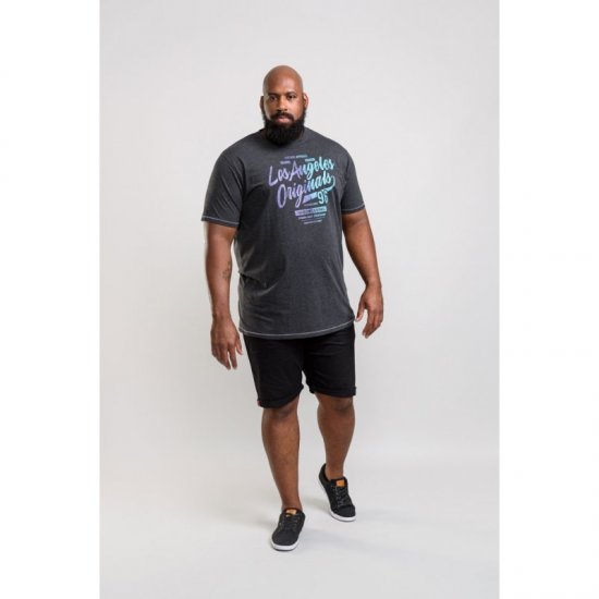 D555 Simmons T-shirt Black - T-skjorter - Store T-skjorter - 2XL-14XL