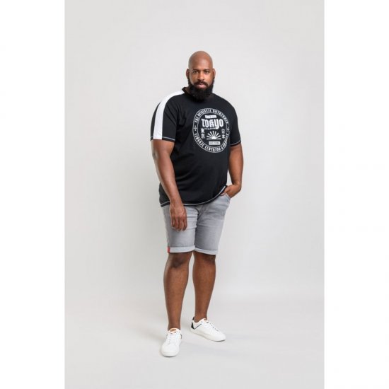 D555 Walton T-shirt Black - T-skjorter - Store T-skjorter - 2XL-14XL