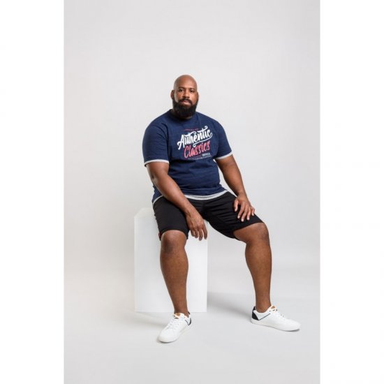 D555 Finn T-shirt Navy - T-skjorter - Store T-skjorter - 2XL-14XL