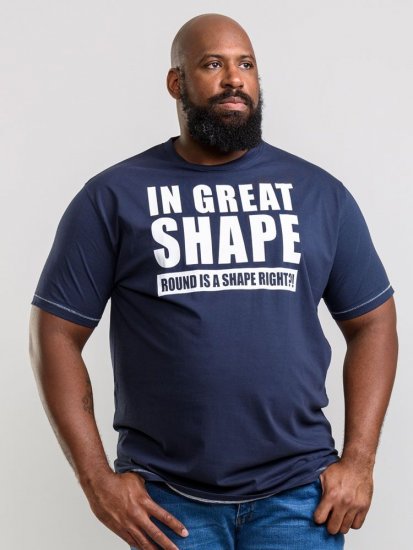 D555 Ronald T-shirt Navy - T-skjorter - Store T-skjorter - 2XL-14XL