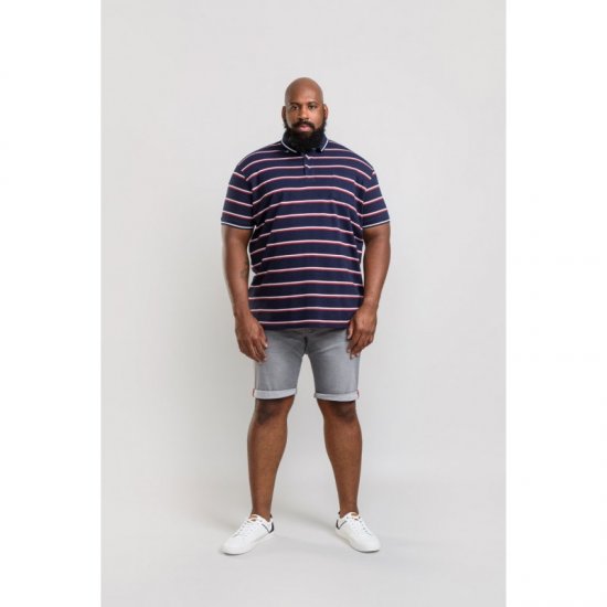 D555 Holmes Polo Navy - Polo- & piqueskjorter - Poloskjorte i store størrelser - 2XL-8XL