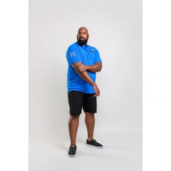 D555 Parker Polo Blue - Polo- & piqueskjorter - Poloskjorte i store størrelser - 2XL-8XL