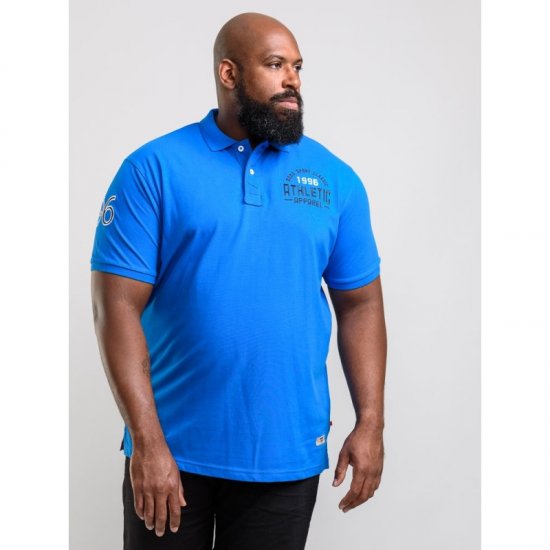 D555 Parker Polo Blue - Polo- & piqueskjorter - Poloskjorte i store størrelser - 2XL-8XL