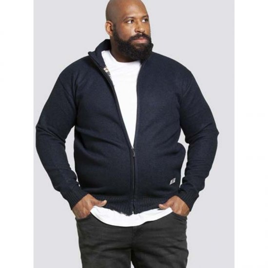 D555 Braxton Sweater Navy - Gensere og hettegensere - Store hettegensere - 2XL-14XL