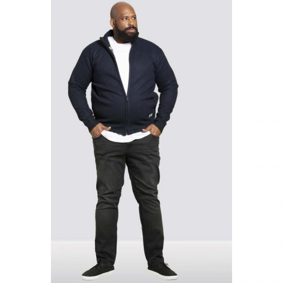 D555 Braxton Sweater Navy - Gensere og hettegensere - Store hettegensere - 2XL-14XL