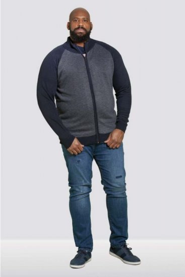 D555 Tanner Sweater Navy - Gensere og hettegensere - Store hettegensere - 2XL-14XL