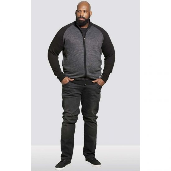 D555 Tanner Sweater Black - Gensere og hettegensere - Store hettegensere - 2XL-14XL
