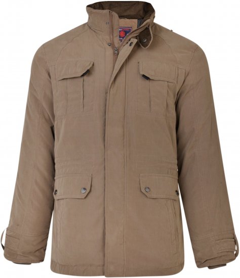 Kam Jeans KV110 Soft Touch Coat Taupe - Jakker - Store jakker - 2XL-12XL