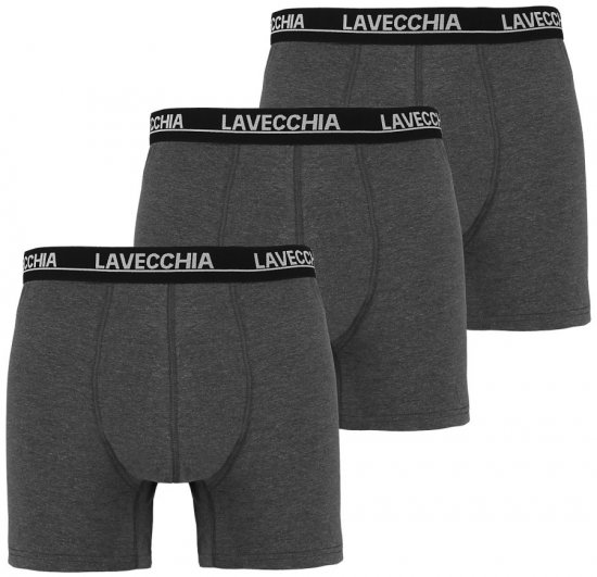 Lavecchia 1020 Boxershorts 3-pack Charcoal - Undertøy & badetøy - Undertøy store størrelser 
