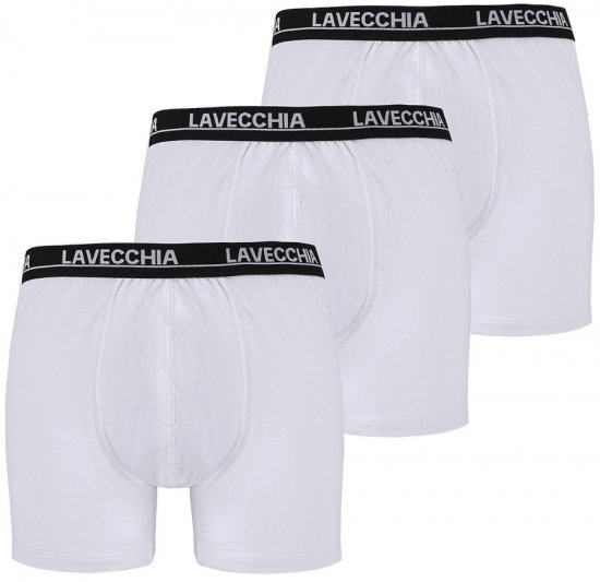 Lavecchia 1020 Boxershorts 3-pack White - Undertøy & Badetøy - Undertøy store størrelser 