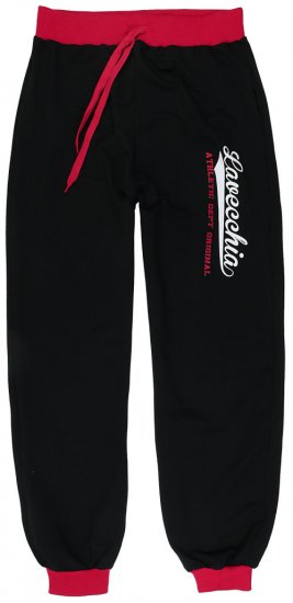 Lavecchia 2020 Sweatpants with Cuff Black/Red - Sweatbukser og-shorts - Sweatbukser og Sweatshorts 2XL-12XL