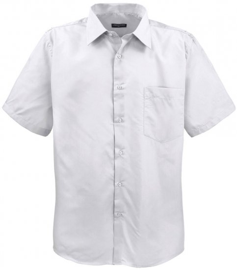 Lavecchia Classic Short Sleeve Shirt White - Skjorter - Store skjorter - 2XL-8XL