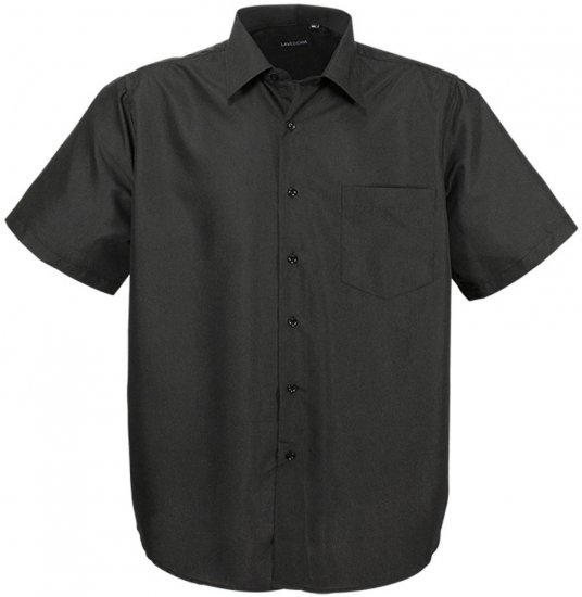 Lavecchia Classic Short Sleeve Shirt Black - Skjorter - Store skjorter - 2XL-8XL