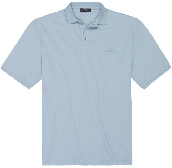 Lavecchia 1000 Pique Polo Light Blue - Polo- & piqueskjorter - Poloskjorte i store størrelser - 2XL-8XL