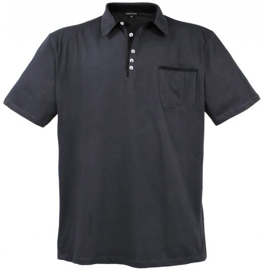 Lavecchia 1701 Jersey Poloshirt Charcoal - Polo- & Piqueskjorter - Poloskjorte i store størrelser - 2XL-8XL