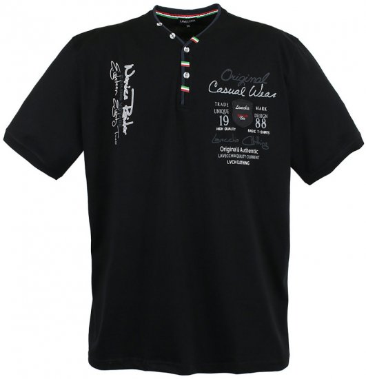 Lavecchia 2042 Printed T-shirt Black - T-skjorter - Store T-skjorter - 2XL-14XL