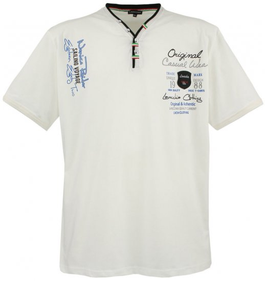 Lavecchia 2042 Printed T-shirt White - T-skjorter - Store T-skjorter - 2XL-14XL