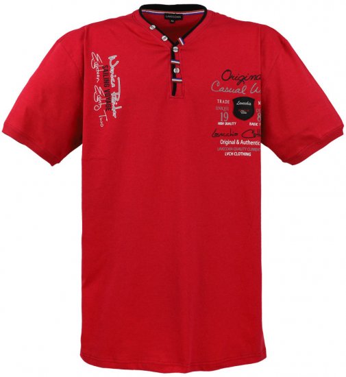Lavecchia 2042 Printed T-shirt Red - T-skjorter - Store T-skjorter - 2XL-14XL