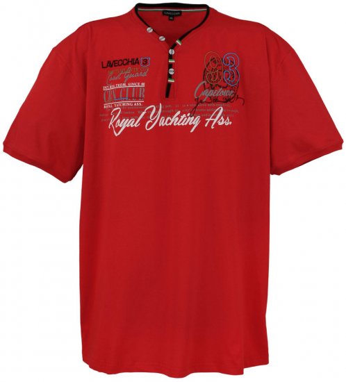 Lavecchia 608 Printed T-shirt Red - T-skjorter - Store T-skjorter - 2XL-14XL