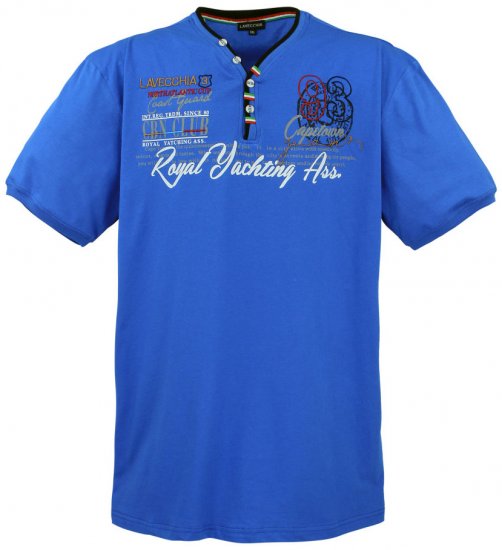 Lavecchia 608 Printed T-shirt Royal Blue - T-skjorter - Store T-skjorter - 2XL-14XL