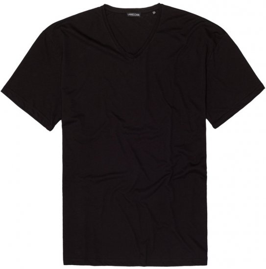 Lavecchia 124 V-neck T-shirt Black - T-skjorter - Store T-skjorter - 2XL-14XL