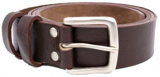 D555 Liam Hand Crafted Real Leather Belt, 3,7cm - Belter - Lange belter - W40-W70/2XL-8XL