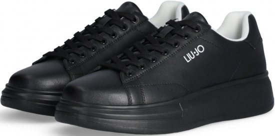 Liu Jo Big 01 Leather Sneakers Black/Black - Herresko 40-52 - 