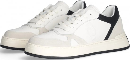 Liu Jo Boy 01 Leather/Suede Sneakers White/Black - Herresko 40-52 - 