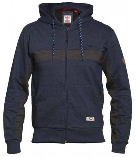 D555 Louisiana Hoodie Navy - Gensere og hettegensere - Store hettegensere - 2XL-14XL