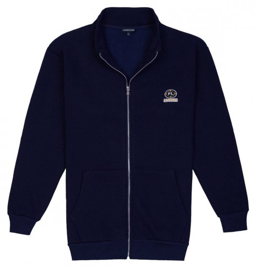 Lavecchia 2027 Sweatshirt med glidelås Mørkeblå - Gensere og hettegensere - Store hettegensere - 2XL-14XL