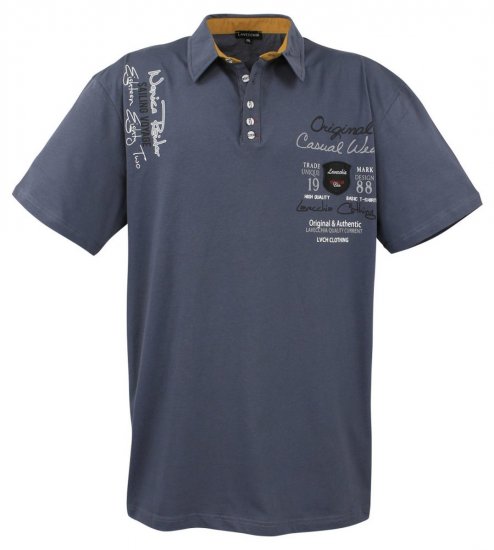 Lavecchia 610 T-skjorte med krage Antrasitt - Polo- & piqueskjorter - Poloskjorte i store størrelser - 2XL-8XL