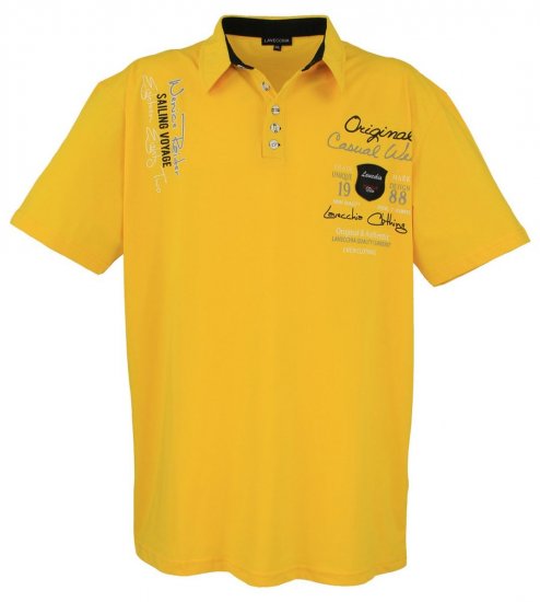 Lavecchia 610 T-skjorte med krage Gul - Polo- & piqueskjorter - Poloskjorte i store størrelser - 2XL-8XL