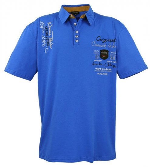 Lavecchia 610 T-skjorte med krage Kongeblå - Polo- & piqueskjorter - Poloskjorte i store størrelser - 2XL-8XL