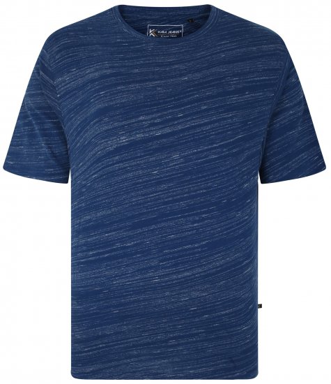 Kam Jeans 5738 Injected Marl Crew Neck T-Shirt Dark Blue - T-skjorter - Store T-skjorter - 2XL-14XL