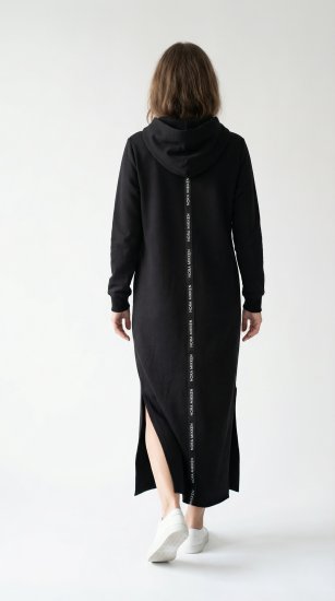 Nora Mikken MARI Maxi Hoodie Dress Black - Gensere og hettegensere - Gensere og hettegensere til dame