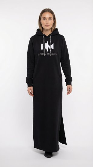 Nora Mikken MARI Maxi Hoodie Dress Black - Gensere og hettegensere - Gensere og hettegensere til dame