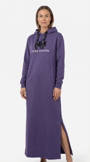 Nora Mikken MARI Maxi Hoodie Dress Purple - Gensere og hettegensere - Gensere og hettegensere til dame