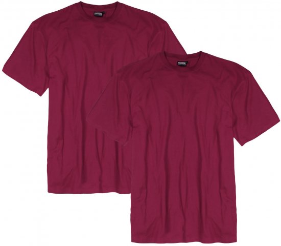 Adamo Marlon Comfort fit 2-pack T-shirt Blackberry - T-skjorter - Store T-skjorter - 2XL-14XL