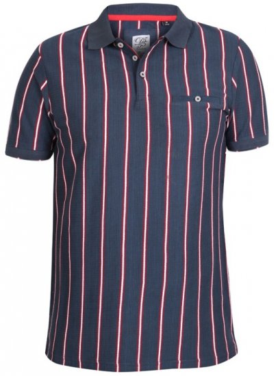 D555 Martel Polo Navy - Polo- & piqueskjorter - Poloskjorte i store størrelser - 2XL-8XL