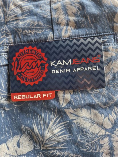 Kam Jeans 340 Dress Shorts Denim Blue - Shorts - Store shorts - W40-W60