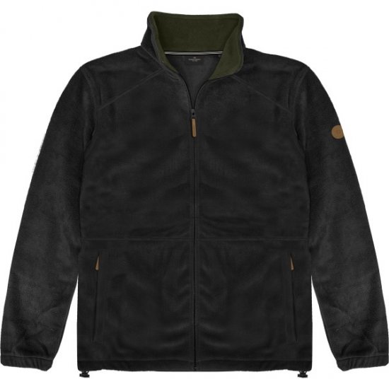 Double Outfitters MFT-7088 Fleece Full-Zip Jacket Black - Jakker - Store jakker - 2XL-12XL