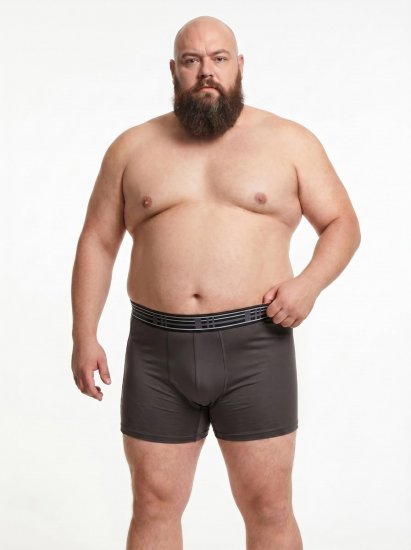 20 Nodi 979 Boxershorts 3-pakning Vinrød/Grå/Mørkeblå - Boxershorts - Boksershorts for menn i store størrelser