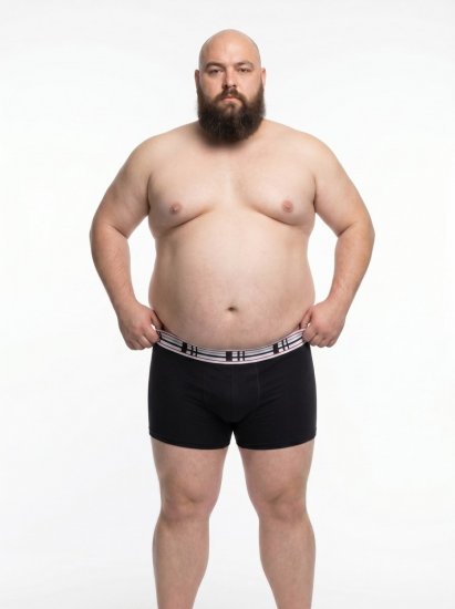 20 Nodi 979 Boxershorts 3-pakning Vinrød/Grå/Mørkeblå - Boxershorts - Boksershorts for menn i store størrelser
