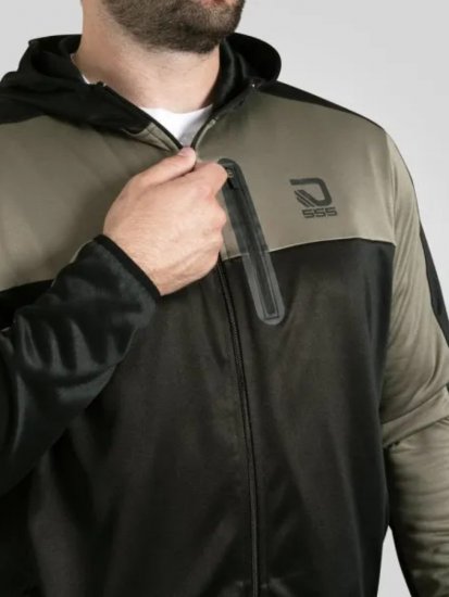 D555 Southport Hettegenser med glidelås Svart - Gensere og hettegensere - Store hettegensere - 2XL-14XL