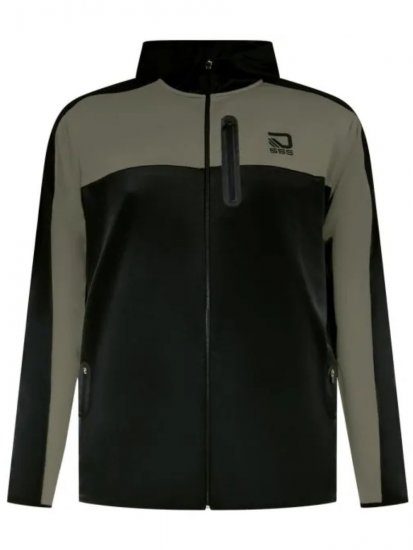 D555 Southport Hettegenser med glidelås Svart - Gensere og hettegensere - Store hettegensere - 2XL-14XL