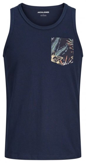 Jack & Jones Honolulu Pocket Tanktop Navy - T-skjorter - Store T-skjorter - 2XL-14XL